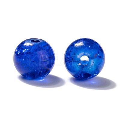 Baking Paint Crackle Glass Beads DGLA-X0006-8mm-03-1