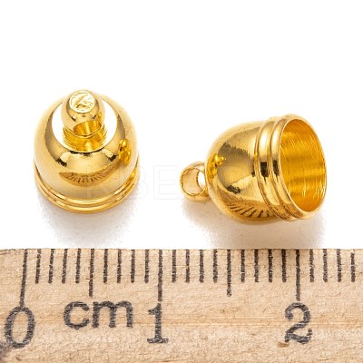 Brass Cord Ends KK-D217-10x8-G-1