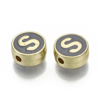 Alloy Enamel Beads ENAM-S122-028S-NR-1