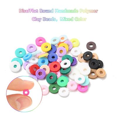 1200Pcs 8 Colors Handmade Polymer Clay Beads CLAY-YW0001-15B-1