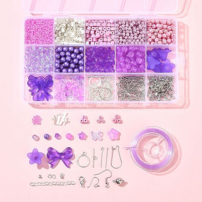 DIY Jewelry Set Making Findings Kits DIY-FS0008-57-1