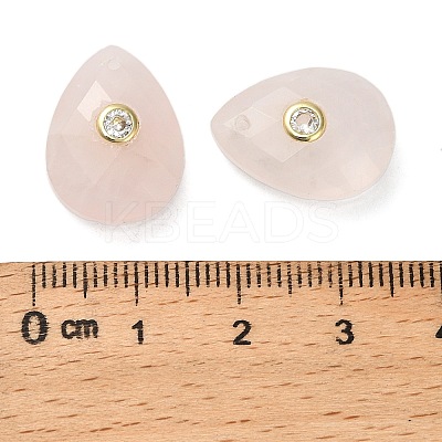 Natural Rose Quartz Pendants G-K371-03J-1