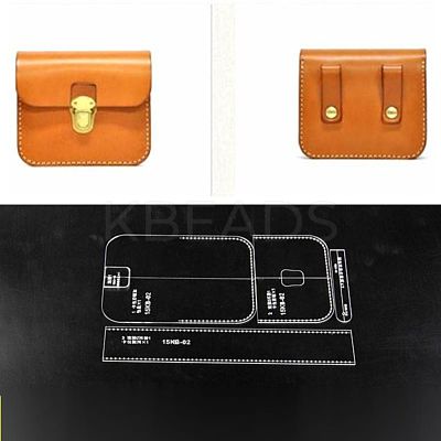 DIY Leather Waist Bag Acrylic Template TOOL-L007-05-1