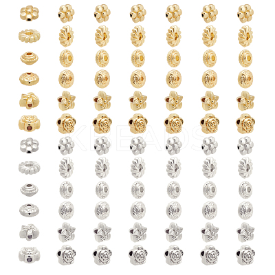 72Pcs 12 Style Alloy Beads FIND-PH0003-15-1