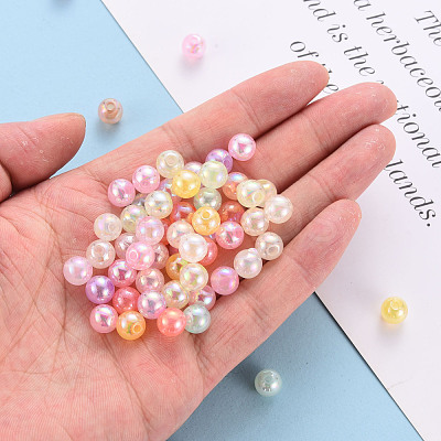 AB Colour Imitation Jelly Acrylic Beads MACR-S823-8mm-1