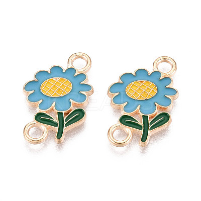 Alloy Enamel Connector Charms PALLOY-N181-10KCG-1