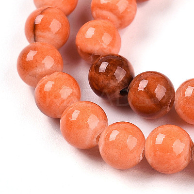 Natural Persian Jade Beads Strands G-A255-A02-01J-1