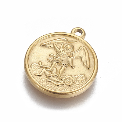 PVD Vacuum Plating 304 Stainless Steel Pendants STAS-I105-06G-1