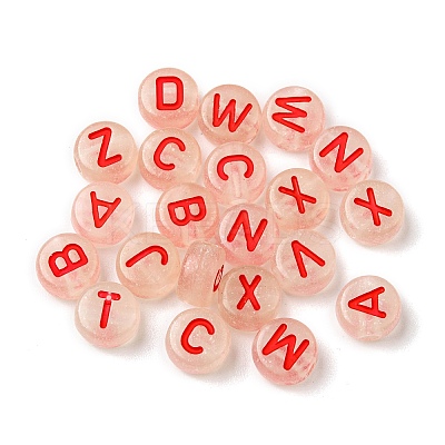 Transparent Luminous Acrylic Beads OACR-I006-04B-1