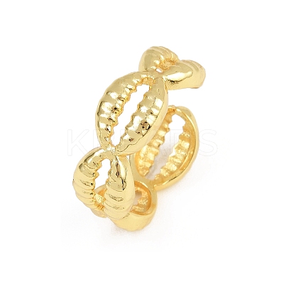 Brass Adjustable Cuff Rings for Women RJEW-H256-18G-1