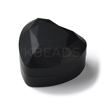 Heart Shaped Plastic Ring Storage Boxes LS-CON-C020-01B-1