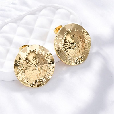304 Stainless Steel Stud Earrings for Women EJEW-L296-021G-1