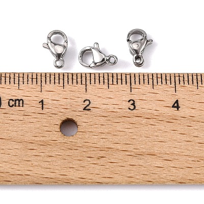 Tarnish Resistant 304 Stainless Steel Lobster Claw Clasps LS-STAS-M262-01-9mm-1