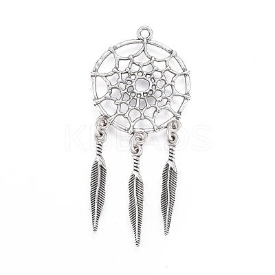 Tibetan Style Alloy Pendants TIBE-Q054-14TAS-NR-1
