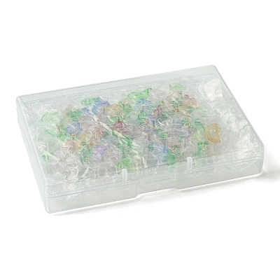 40Pcs Glass & Plastic Pendant PALLOY-FZ00012-1