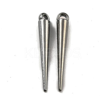 Tibetan Style Alloy Spike Pendants TIBEP-A16461-B-RS-1