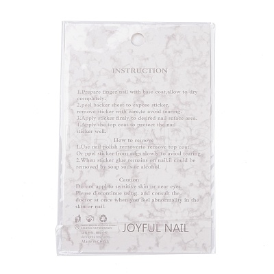 Nail Art Stickers Decals MRMJ-R090-72-M-1