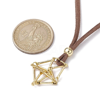 Crystal Holder Cage Necklaces NJEW-JN04586-01-1