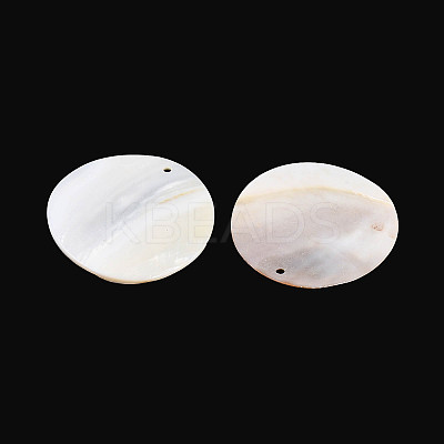 Natural Freshwater Shell Big Pendants SHEL-T020-39-1