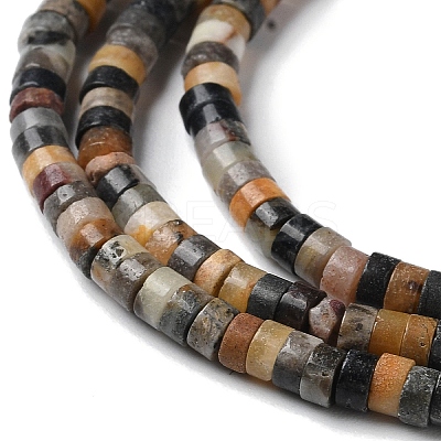 Natural Flower Amazonite Beads Strands X-G-E612-A02-B-1