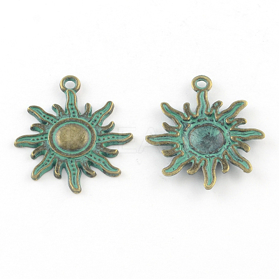 Zinc Alloy Solar Eclipse Pendants X-PALLOY-R065-037-LF-1
