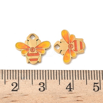 304 Stainless Steel Enamel Pendants STAS-I351-18G-02-1