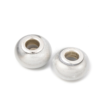 Two Tone Opaque Resin Rondelle European Beads RESI-Z046-02B-1