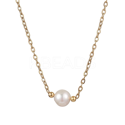 Natural Cultured Freshwater Pearl Pendant Necklaces NJEW-JN05134-01-1