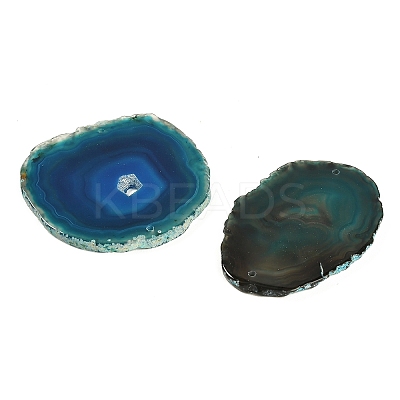 Natural Agate Nuggets Slice Links Connector Charms G-E022-M09-1