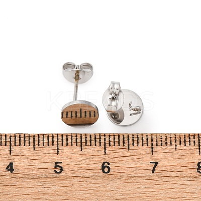 304 Stainless Steel Stud Earring Findings STAS-D371-02P-02-1