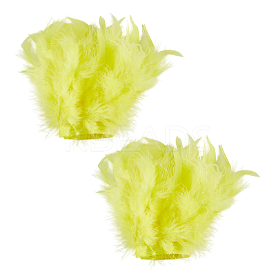 Feather Bracelets Wrist Band AJEW-WH0591-443C-1