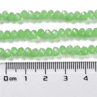 Baking Paint Imitation Jade Glass Bead Strands DGLA-A034-J4MM-A9-1