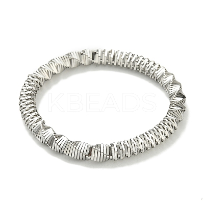 Non-Tarnish 304 Stainless Steel Twist Bracelets BJEW-H617-06P-1