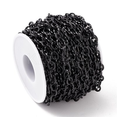 Ion Plating(IP) 304 Stainless Steel Twist Oval Link Chains CHS-E022-01B-1