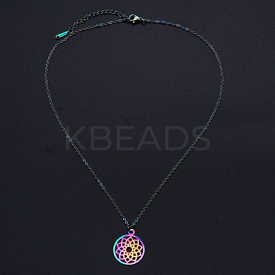 201 Stainless Steel Pendants Necklaces LS-NJEW-S105-JN638-1