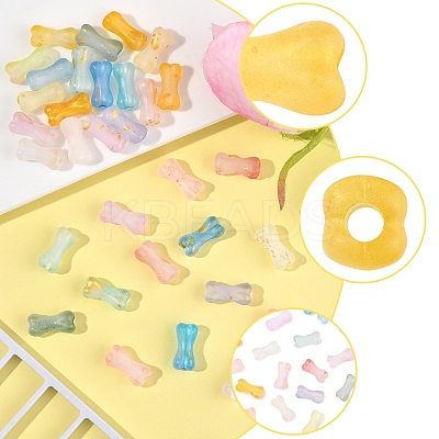 130Pcs 13 Colors Gradient Color Transparent Acrylic Beads OACR-FS0002-04-1