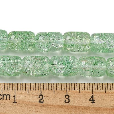 Transparent Crackle Glass Beads Strands GLAA-NH0001-04J-1