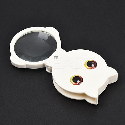 Owl Foldable Acrylic Portable Clip-On 8X Magnifying Glass TOOL-F020-01B-1