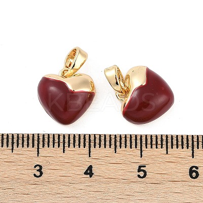 Brass Enamel Charms KK-U043-07G-1