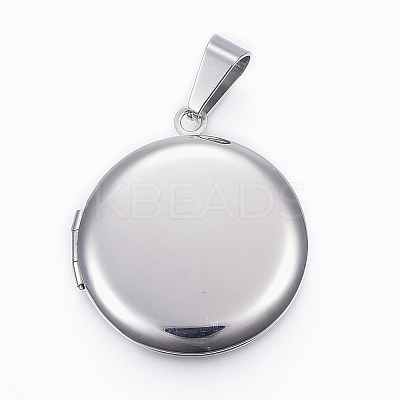 Tarnish Resistant 304 Stainless Steel Locket Pendants LS-STAS-H389-30P-1