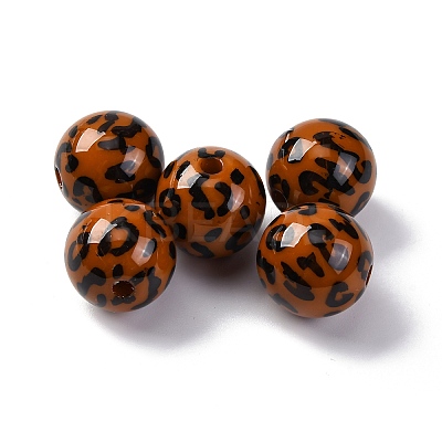 Opaque Acrylic Beads OACR-Q102-01B-1