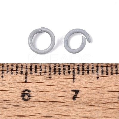 Spray Painted Iron Open Jump Rings IFIN-T017-04C-17-1