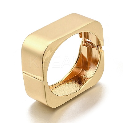 Alloy Cuff Geometric Hinged Bangles for Women BJEW-V002-05G-1