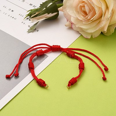 Adjustable Braided Nylon Cord Bracelet Making AJEW-JB00758-03-1