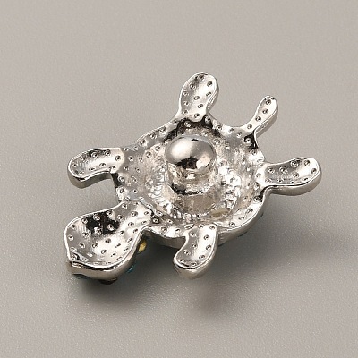 Alloy Rhinestone Snap Buttons FIND-WH0111-246-1