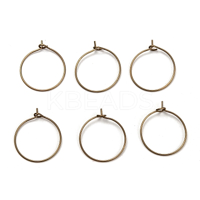 Brass Wine Glass Charm Rings EC067-2AB-NF-1
