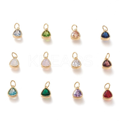 PVD Vacuum Plating 304 Stainless Steel Cubic Zirconia Pendant ZIRC-P080-A-1