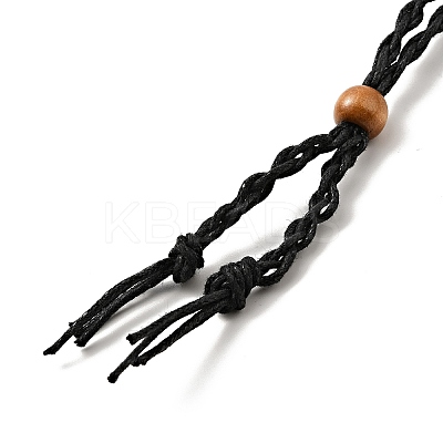 Braided Wax Rope Cord Macrame Pouch Necklace Making NJEW-J007-08-1