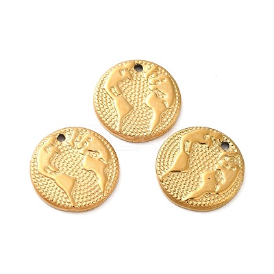 Ion Plating(IP) 304 Stainless Steel Pendants STAS-Q001-14G-1