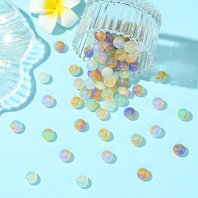 90Pcs 9 Colors Opaque Resin Beads FIND-CJ0004-80-1